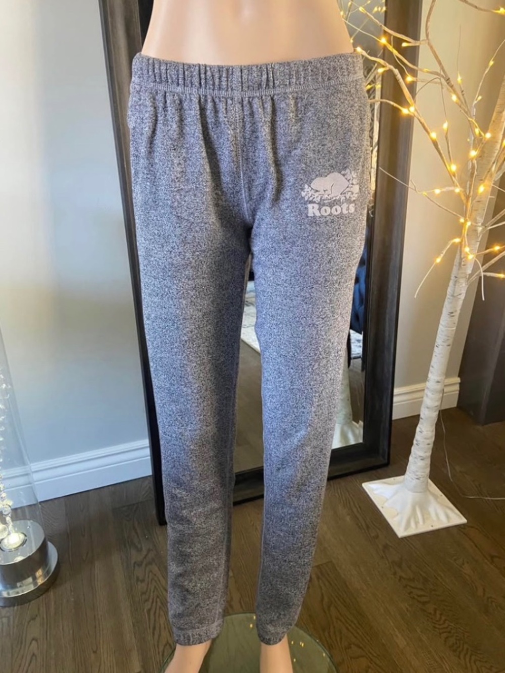 EUC: Roots Athletic Heather Grey Jogger Sweatpants Size XXS